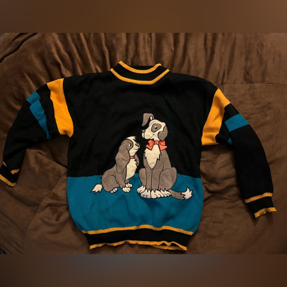 RARE Vintage Cote a Cote Dog Sweater